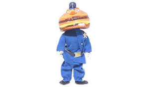 McFans - McDonald's figuur Hamburglar, de politieagent